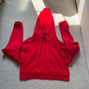 Alo Yoga Funnel Neck Cropped Hoodie